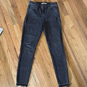 Levi’s 720 High Rise Super Skinny Black Jeans